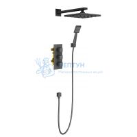 Душевая система встроенная с термостатом Timo Tetra-thermo SX-0179/03SM черный