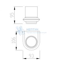 Стакан для зубных щеток ABBER Nord AA1556B черный матовый