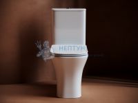 Унитаз-компакт безободковый с сиденьем микролифт Ceramicanova Alfa Белый CN9002