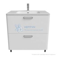 Тумба напольная, белая, 80 см, Brick, Iddis BRI80WFi95. Подходит ум. 0108000i28