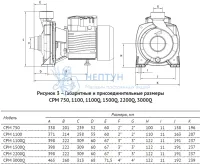 Поверхностный консольный насос CPM 750