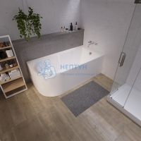 Акриловая ванна Grossman 150x75 асимметричная GR-2201R