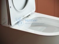 Унитаз-компакт безободковый с сиденьем микролифт Ceramicanova Highlight Белый CN1802