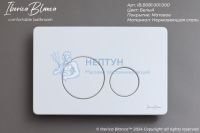Клавиша смыва 246 х 165 мм, белый матовый, нержавеющая сталь IBERICA BLANCA IB.B081.001.000