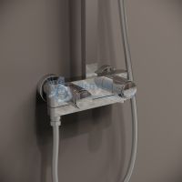 Смеситель с верхним душем с управлением Push Control, Slide, Iddis, SLISBBTi06