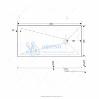 Душевой поддон 90*120*2,5 RGW ST-0129Co Бетон/Прямоуг Ø90 Каменный РАСПРДАЖА!