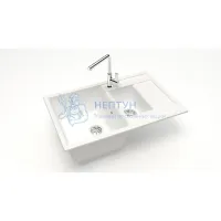 Мойка Agata 210/G31 Белая 755x500х218 матовая из искусственного камня