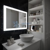 Зеркало Континент Relax LED, 80x60 см, LED подсветка, сенсорный выключатель, антизапотевание ЗЛП122