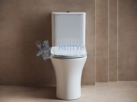 Унитаз-компакт безободковый с сиденьем микролифт Ceramicanova Fortuna Белый CN9001