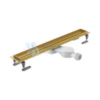 Душевой трап Excellent Stilio Gold 90 см. под облицовку плиткой (золото)