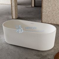 Ванна из искусственного камня ABBER Stein AS9601 белая матовая