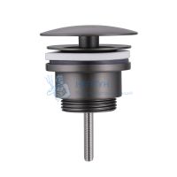 Донный клапан Abber AF0012NG без перелива, фиксированный, оружейная сталь