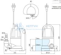 Дренажный насос Unipump SUB 257 P