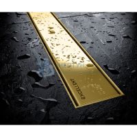 Душевой трап Excellent Stilio Gold 70 см. решетка декоративная (золото)