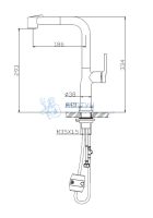 Смеситель для кухни BelBagno BB-LAM60-NERO