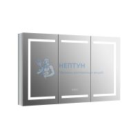 Шкаф зеркало для ванной с подсветкой Aquatek AQ7124-MLC, прямоугольное, сенсорное управление, 1200*700*133