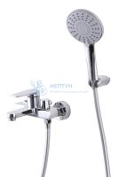 Смеситель для ванны с душем D&K Bayern.Fürth DA1523201 короткий излив хром