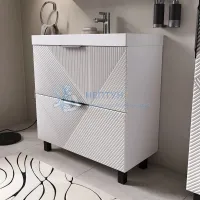 Тумба напольная VOLNA Геометри 80.2Я/Geometry 80.2Y белый (9696)