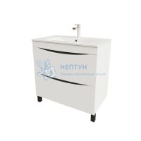Тумба с умывальником, напольная, 80 см, белая, Cloud, Iddis CLO80WFi95K