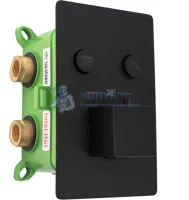 Душевой комплект термостатический REA DAVIS + BOX Black mat REA-P6357