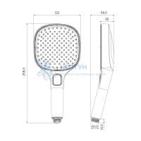 Лейка для душа, 3F, Ideal Spa, Milardo, ILS3FC0M18