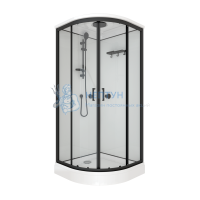 Душевая кабина Triton Прайм-Блэк М3 90*90 А низкий поддон