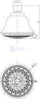 Верхний душ Lemark LM8040C
