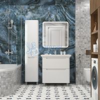 Тумба с умывальником Briz Альби 105 см Белая глянцевая 235 03-08105-14 00 БЕЛ