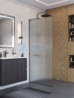Душевая перегородка BelBagno UNO-L-1-TB-90-FL-GM