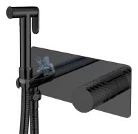Смеситель гигиенический STICK DIAMOND Matt Black Boheme 127-BB