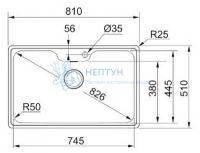 Мойка ВСX 610-81 TL Franke 101.0689.879