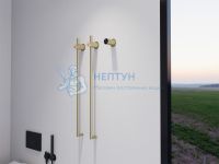 Полотенцесушитель электрический Abber Charme AH4002G золото матовое