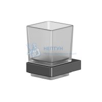 Стакан подвесной Whitecross Cubo CU2430GM (оружейная сталь)