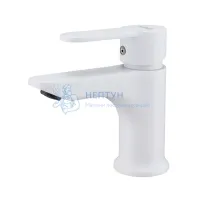 Смеситель Prohanss P64.10.08 для раковины  монолитный, белый