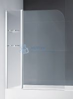 Шторка для ванны Cezares ECO-O-V-12-120/140-C-Cr стёкла Прозрачные профиль Хром