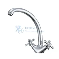 Смеситель Prohanss P10.40 для кухни вентильный поворотный излив, хром