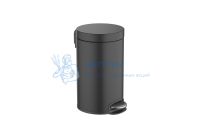 Корзина для мусора с педалью, 8л AQUATEK, матовый черный AQ4992MB