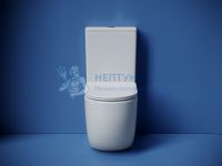 Унитаз-компакт безободковый с сиденьем микролифт Ceramicanova Metropol Белый CN4001T