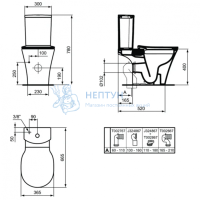 Бачок для унитаза Ideal Standard CONNECT AIR Curve E073901