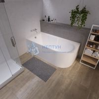 Акриловая ванна Grossman 150x75 асимметричная GR-2201L