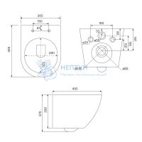 Комплект инсталляция с унитазом Iddis BASBQ01i73