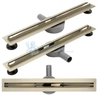 Душевой желоб с решеткой 60см Rea NEO SLIM PRO 600 Gold REA-G5698