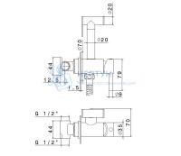 Гигиенический душ Kerama Marazzi 27720KM.21.018 хром