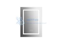 Шкаф зеркало для ванной с подсветкой Aquatek AQ7504-MLC, прямоугольное, сенсорное управление, 500*700*133