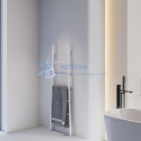 Полотенцесушитель электрический Abber Treppe AH4705MW белый матовый