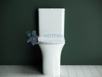Унитаз-компакт безободковый с сиденьем микролифт Ceramicanova Star Белый CN1904