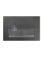 Кнопка смыва BelBagno BB-15R-GM, оружейная сталь