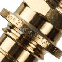 Переходник с наружной резьбой 25x1/2" для труб из сшитого полиэтилена аксиальный Stout SFA-0001-002512