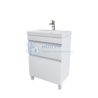 Тумба с умывальником напольная, белая, 60 см, Zodiac, Iddis ZOD6CBFi95K подходит ум. 3506000i28