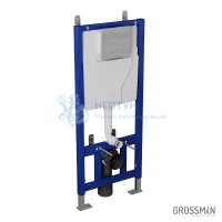 Комплект Grossman инсталляция Cosmo 900.T1.01.00+клавиша смыва 800.T1.02.110.110 хром матовая